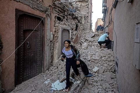 خلف زلزال المغرب دماراً كبيراً 