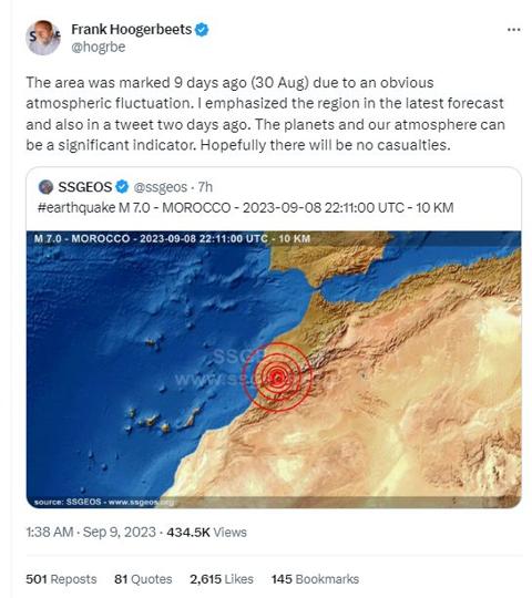 زلزال المغرب..عالم هولندي يفجر مفاجأة ويؤكد