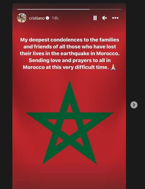 ميسي ورونالدو يتضامان مع ضحايا زلزال المغرب..