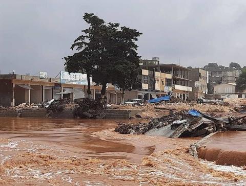إعصار دانيال يدمر ليبيا .. ربع درنة اختفى تماما